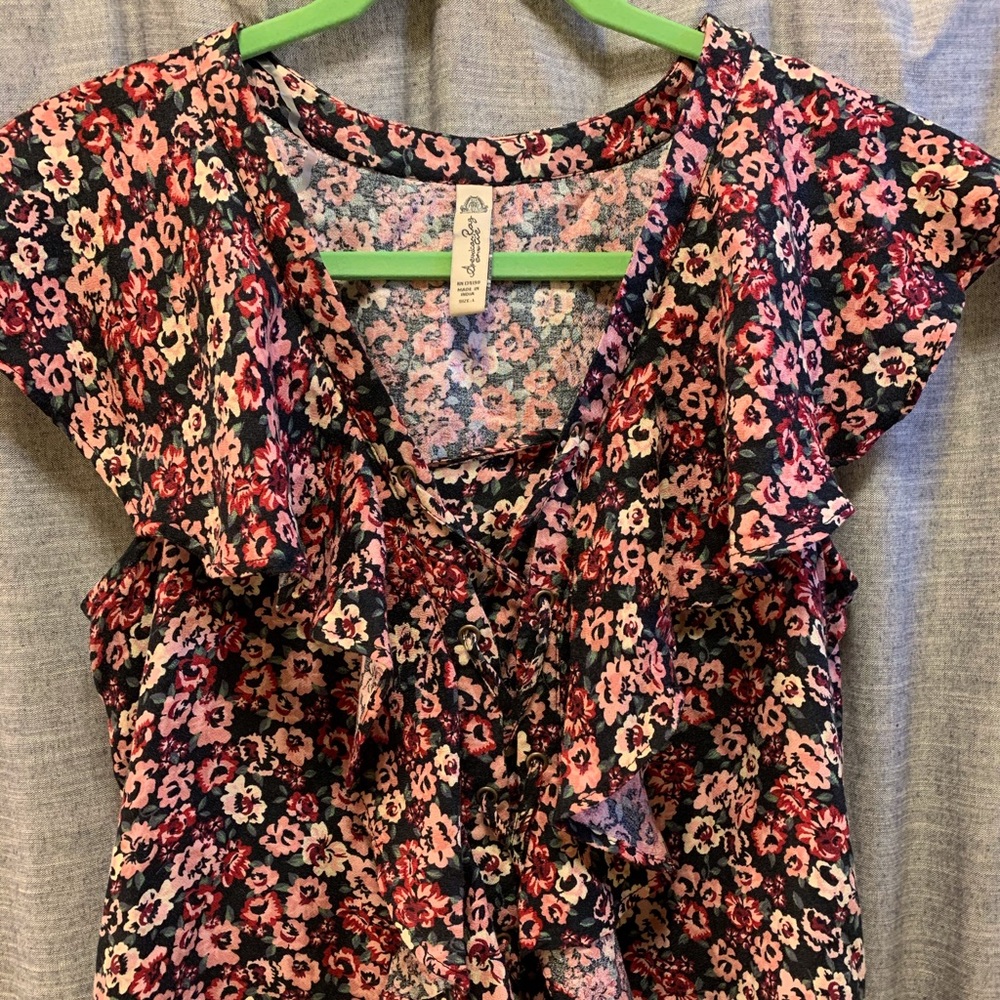 NWOT American Rag Cie floral blouse